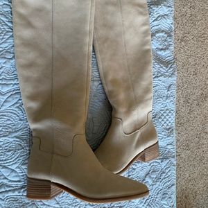 NWOT 8.5 Over Knee Suede Boots Lucky Brand